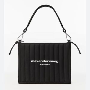 Alexander Wang Padded and Quilted Nylon Canvas Black Shoulder Bag.NWT